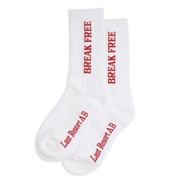 Last Resort Break Free Socks in White - M I L O S P O R T