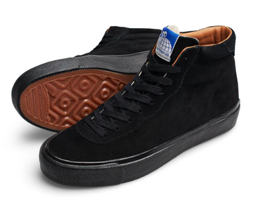 Last Resort VM001 Suede Hi Skate Shoe in Black and Black
