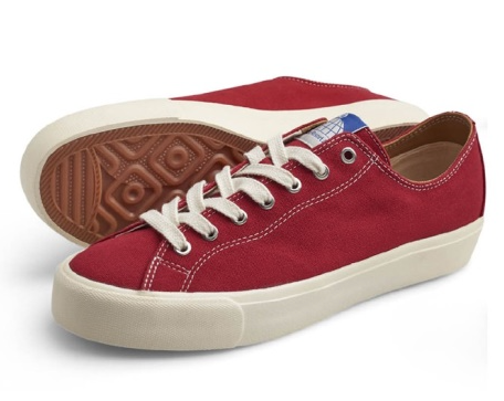 Last Resort VM003 Canvas Lo Skate Shoe in Red and White - M I L O S P O R T