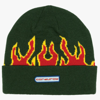 Corduroy 911 Beanie in Green