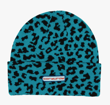 Corduroy Meow Beanie in Teal