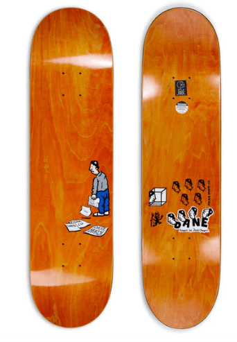 Polar Dane Brady News Paper Skateboard in 8.5''