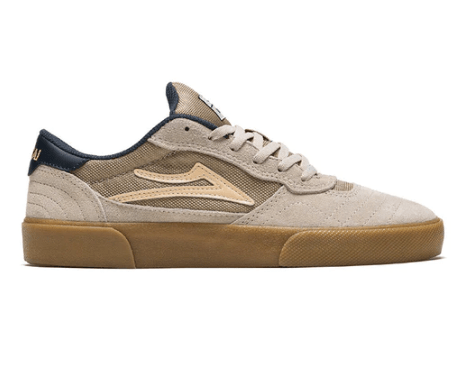 Lakai Cambridge Skate Shoe in Cream Suede - M I L O S P O R T