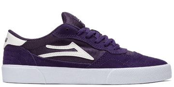 Lakai Cambridge Skate Shoe in Grape Suede
