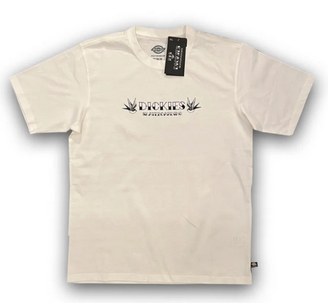 Dickies Ronnie Sandoval Short Sleeve Logo Tee in White - M I L O S P O R T