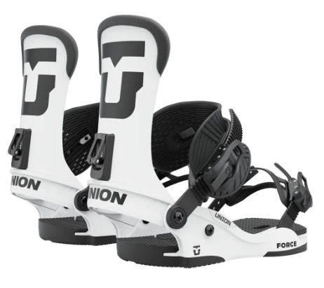 Union Force Pro Snowboard Binding in White 2023 - M I L O S P O R T