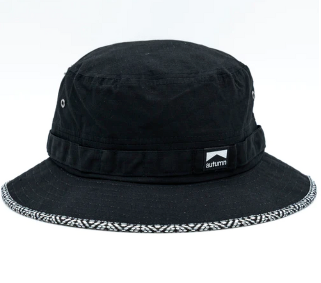 Autumn Rip Stop Boogie Hat in Black - M I L O S P O R T