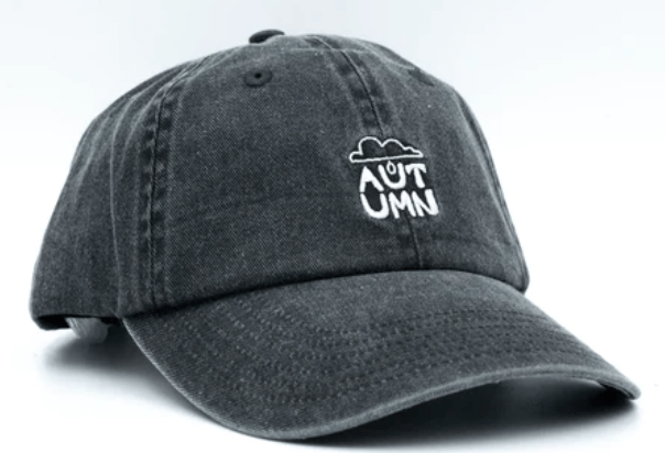 Autumn Pre Washed Canvas Two Tone Strapback Artist Series Hat in Black - M I L O S P O R T