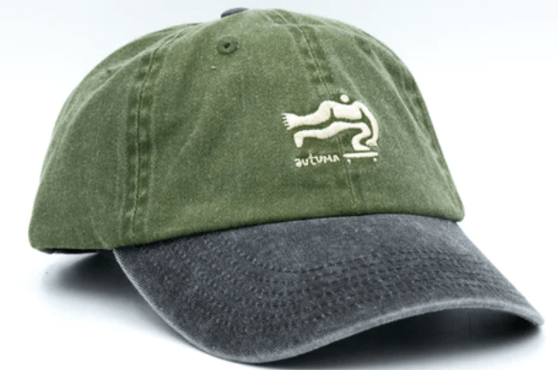 Autumn Pre Washed Canvas Two Tone Strapback Artist Series Hat in Army - M I L O S P O R T