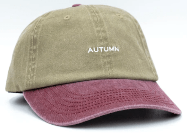 Autumn Pre Washed Canvas Two Tone Strapback Hat in Khaki - M I L O S P O R T
