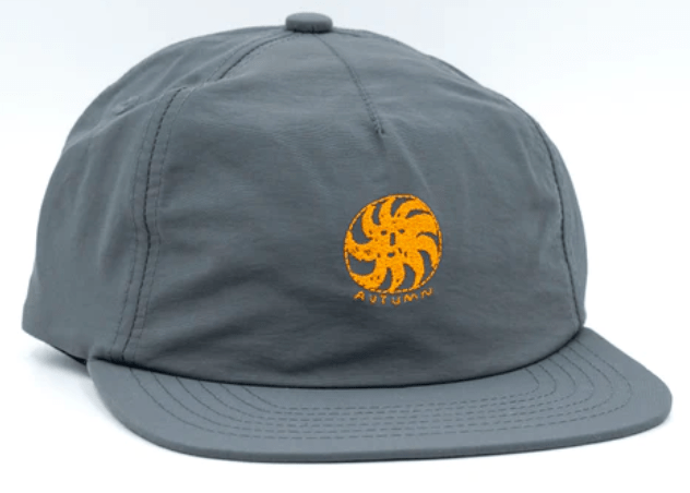 Autumn Nylon Strapback Hat in Charcoal - M I L O S P O R T
