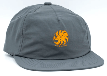 Autumn Nylon Strapback Hat in Charcoal