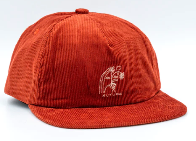 Autumn Corduroy Snapback Artist Series Hat in Rust - M I L O S P O R T