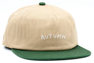 Autumn Two Tone Twill Snapback Hat in Khaki