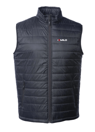 Milosport Hyper Puff Flag Insulator Vest in Black - M I L O S P O R T