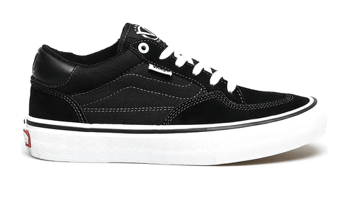 Vans Rowan Pro Skate Shoe in Black and White - M I L O S P O R T