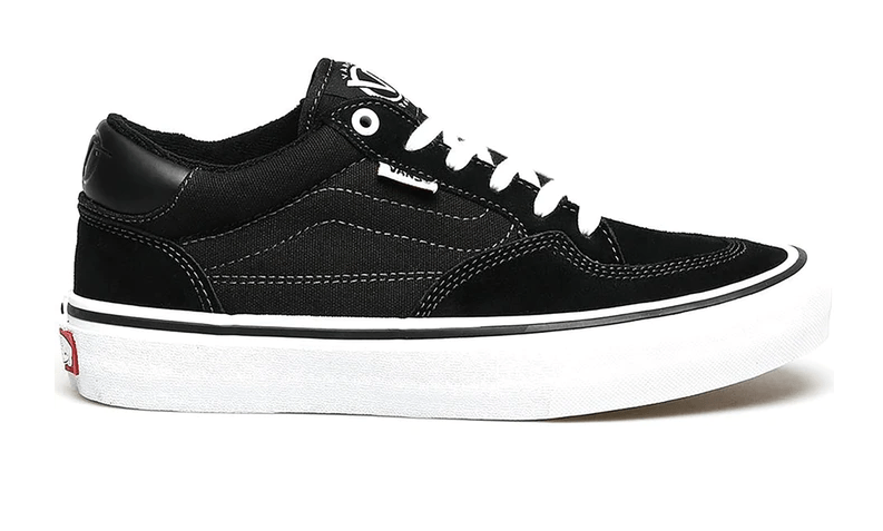 Vans Rowan Pro Skate Shoe in Black and White