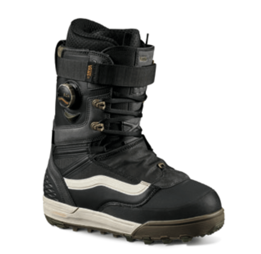 Vans Infuse Snowboard Boot in Paisley Suede Black and Olive 2024