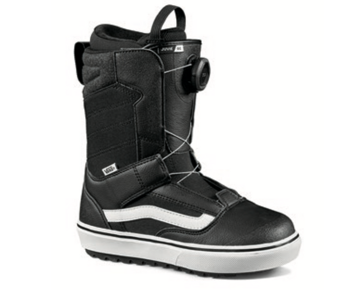 Vans Juvie OG Kids Snowboard Boot in Black and White 2024 - M I L O S P O R T