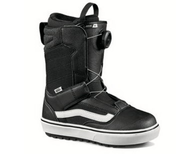 Vans Juvie OG Kids Snowboard Boot in Black and White 2024