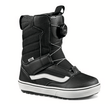 Vans Juvie Mini Kids Snowboard Boot in Black and White 2024