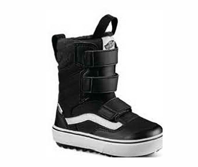Vans Juvie Linerless Kids Snowboard Boot in Black and White 2024 - M I L O S P O R T