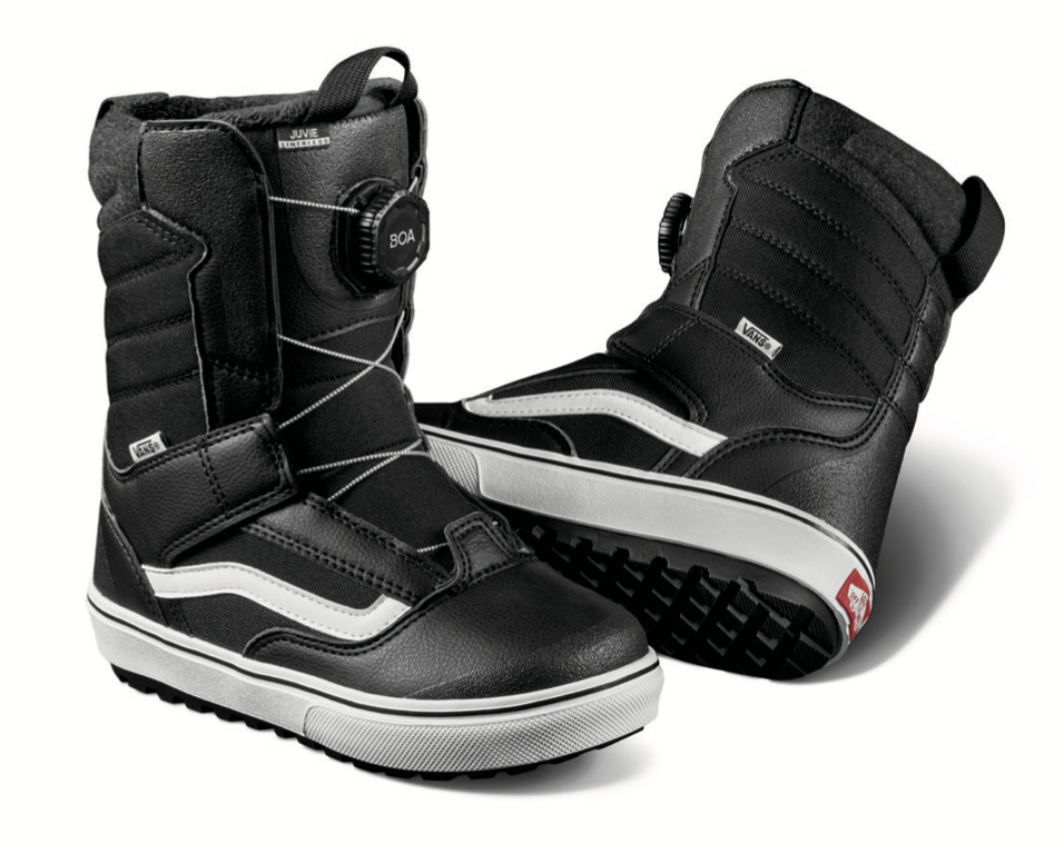 Vans Juvie Mini Kids Snowboard Boot in Black and White 2024 - M I L O S P O R T