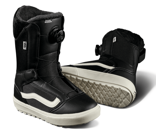 Vans Encore Linerless Womens Snowboard Boot in Black and Marshmallow 2024 - M I L O S P O R T