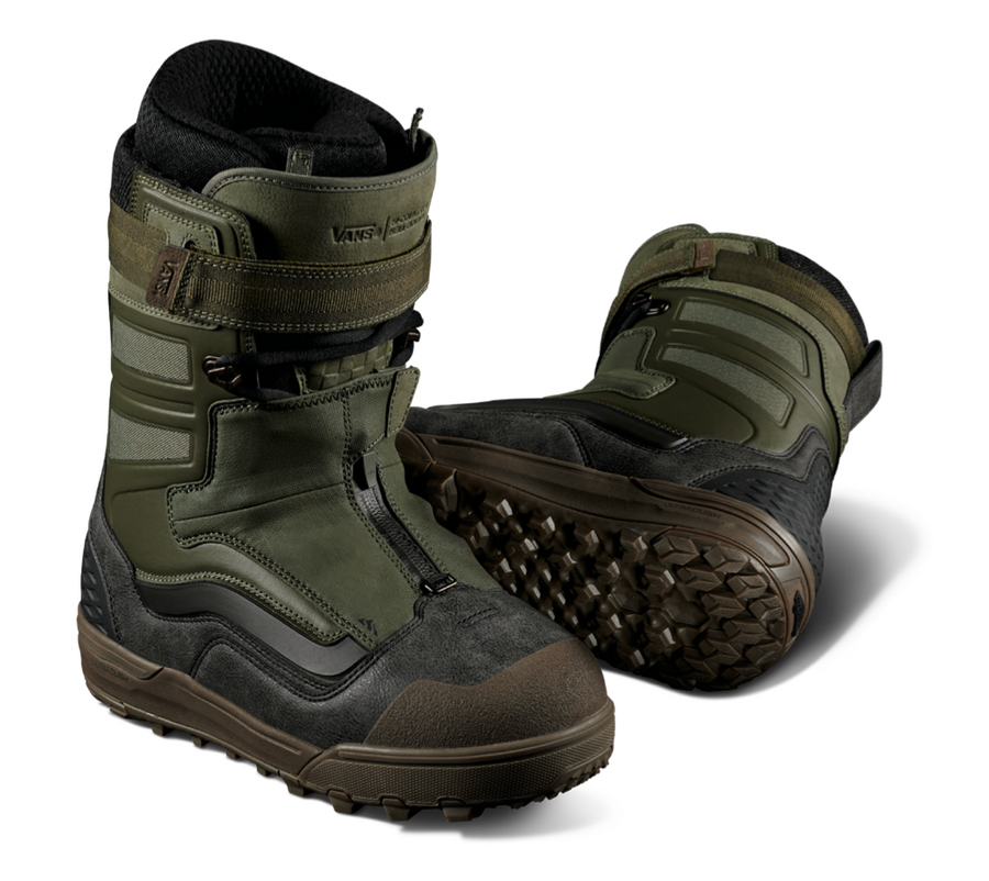 Vans Hi Country & Hell Bound Snowboard Boot in Olive and Gum 2024