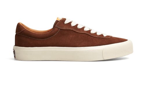 Last Resort AB VM003 Suede Lo Skate Shoe in Chocolate Brown and White - M I L O S P O R T