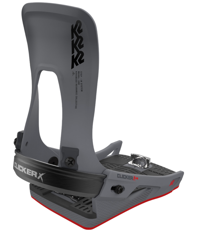K2 Clicker X Hb Step In Snowboard Bindings in Grey 2024 - M I L O S P O R T