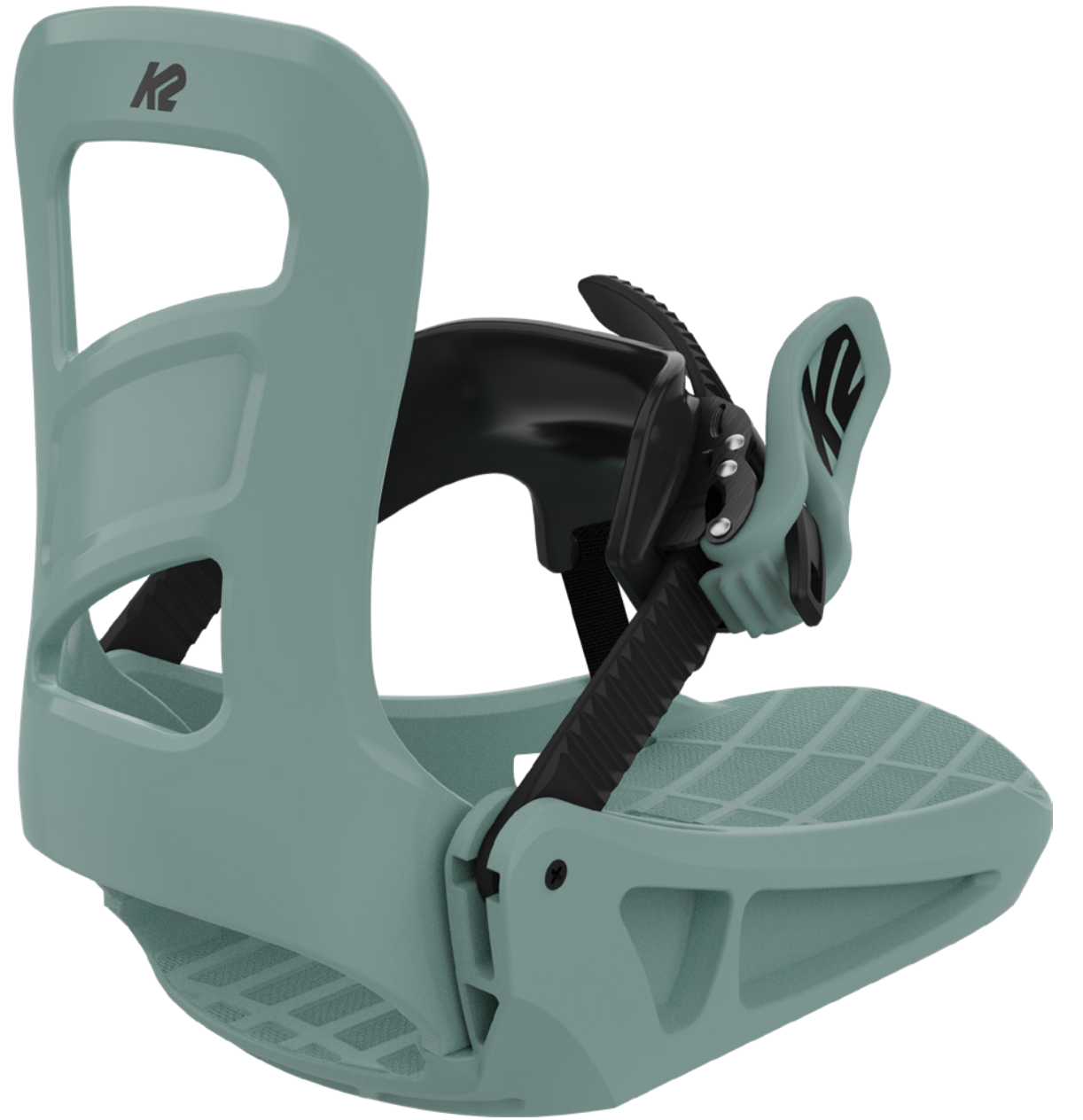 K2 Lil Kat Kids Snowboard Bindings in Jade 2024 - M I L O S P O R T