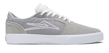 Lakai Cardiff Skate Shoe in Light Grey Suede