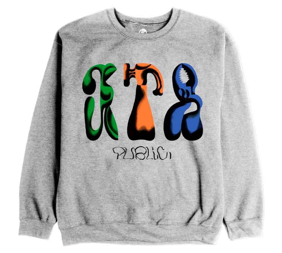 Public Tools Crew Sweatshirt in Heather Grey 2024 - M I L O S P O R T