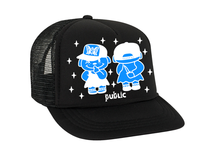 Public Jib Trucker Hat in Black 2024 - M I L O S P O R T