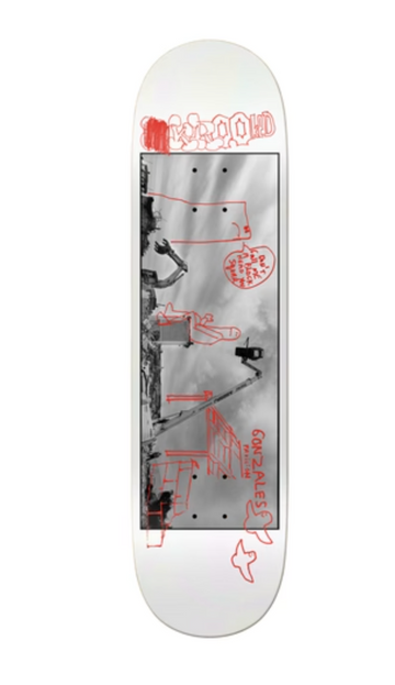 Krooked Gonz Aperture Skateboard Deck in 8.5