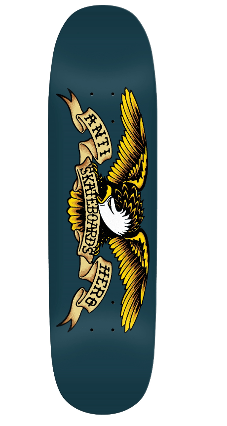 Antihero Classic Shaped Eagle Blue Meanie Skateboard Deck