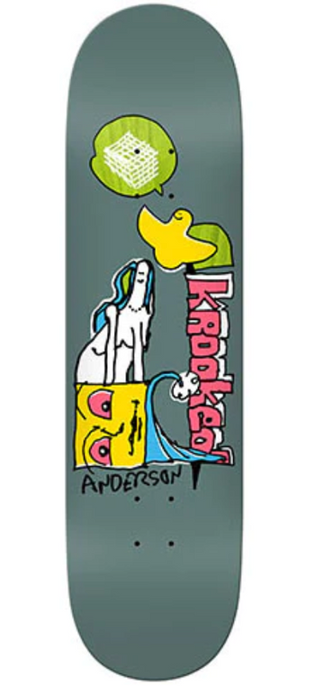Krooked Anderson Hatter Skateboard Deck in 8.25