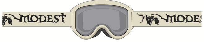 Modest Team Snow Goggle in Andy James Tan Color - M I L O S P O R T