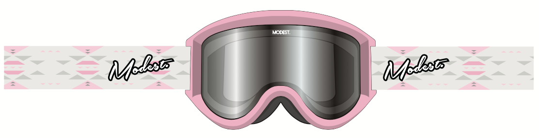 Modest Team Snow Goggle in Aztec Pink - M I L O S P O R T