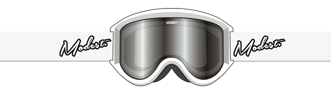 Modest Team Snow Goggle in White - M I L O S P O R T