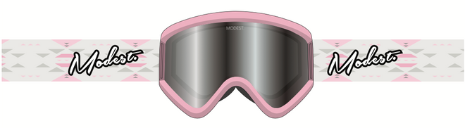 Modest Team XL Snow Goggle in Aztec Pink - M I L O S P O R T