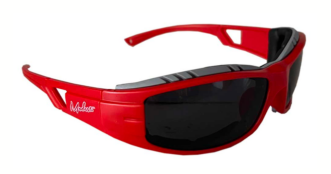 Modest Wraps Sunglass in Red and Smoke - M I L O S P O R T