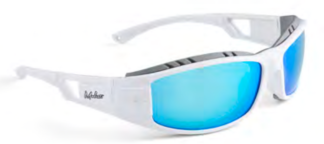 Modest Wraps Sunglass in White and Blue - M I L O S P O R T