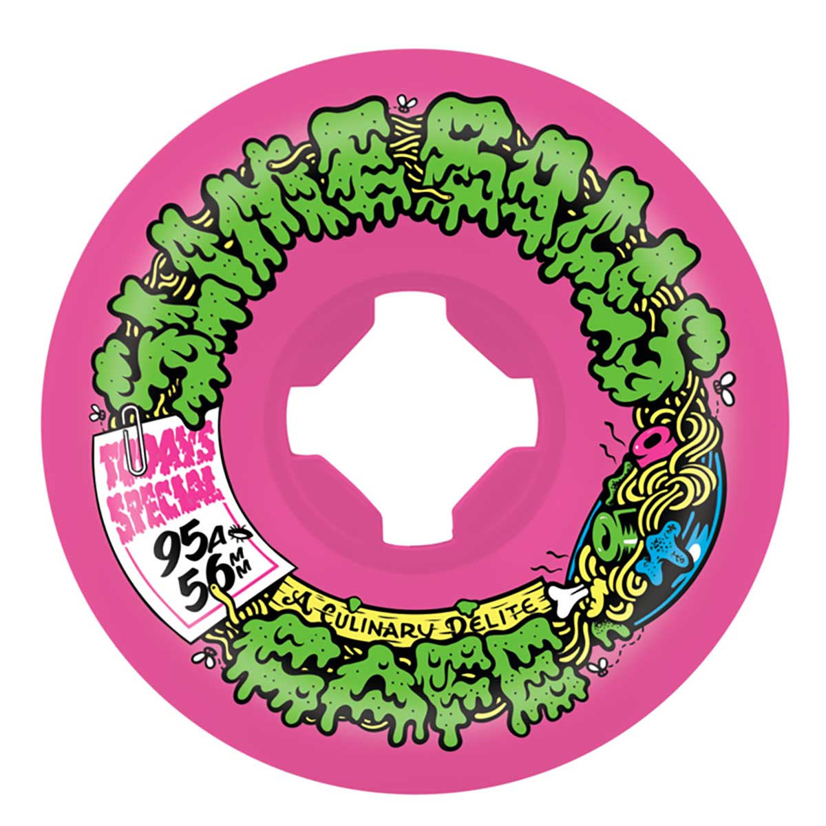 Slime Balls Double Take Cafe Vomit Mini Skate Wheels in Pink 95A - M I L O S P O R T