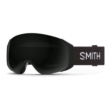 Smith 4D MAG Snow Goggle in Black frames with a ChromaPop Sun Black Lens and a ChromaPop Storm Blue Sensor Mirror Bonus Lens 2023