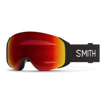 Smith 4D MAG Snow Goggle in Black frames with a ChromaPop Sun Red Mirror Lens and a ChromaPop Storm Yellow Flash Bonus Lens 2023