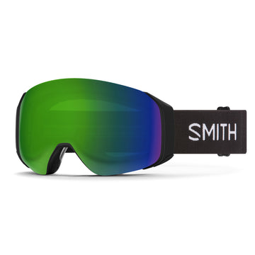 Smith 4D MAG Snow Goggle in Black frames with a ChromaPop Sun Green Mirror Lens and a ChromaPop Storm Rose Flash Bonus Lens 2023