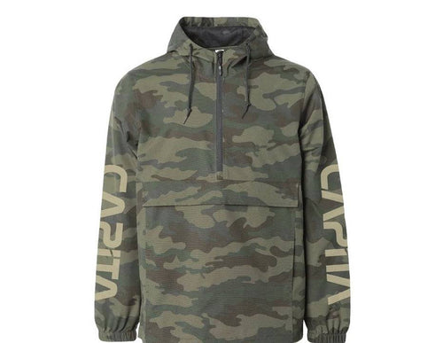 Capita Space Jungle Anorak Jacket in Forest Camo Green 2023