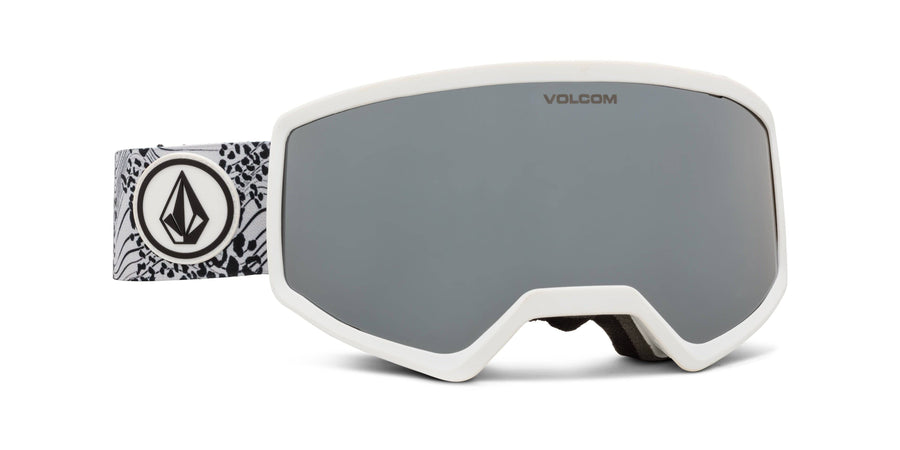2022 Volcom Stoney Snow Goggle in OP Cheetah Frames with a Silver Chrome Lens and a Yellow Bonus Lens